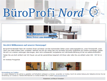 Tablet Screenshot of bueroprofi-nord.de